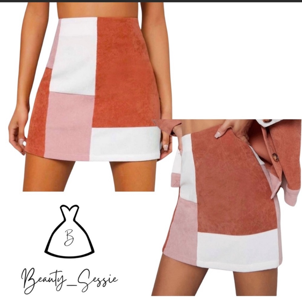 Colorblock Skirt